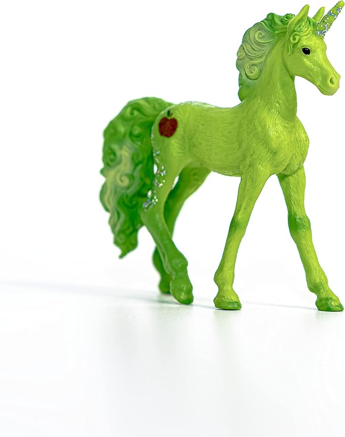 Schleich bayala, Unicorn Toys, Unicorn Gifts for Girls and Boys 5-12 years old, Apple Unicorn Foal - Figurio