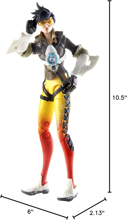 Hasbro Toys Overwatch Ultimates Series Tracer 6" Collectible Action Figure - Figurio