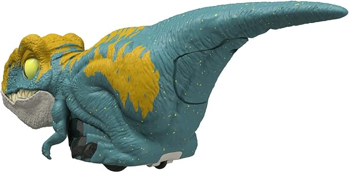 Mattel Jurassic World Dominion Uncaged Click Tracker Velociraptor 'Blue' Dinosaur Action Figure, Toy Gift with Interactive Motion and Sound, Clicker Control - Figurio