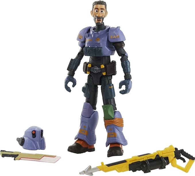 Mattel Disney and Pixar Lightyear Collector Action Figure, 7-in Scale Jr Zap Patrol Mo Morrison, Highly Articulated, Accessories - Figurio