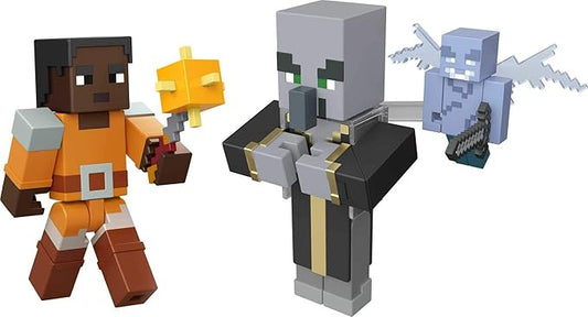 Minecraft Dungeons 3.25" Figures 2-Pk Battle Figures, Great for Playing, Trading, and Collecting, Action and Battle Toy for Boys and Girls Age 6 and Older - Figurio