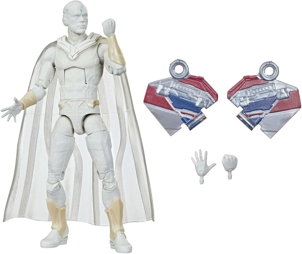 Avengers Hasbro Marvel Legends Series 6-inch Action Figure Toy Vision, Premium Design and 2 Accessories, for Ages 4 and Up , White - Figurio