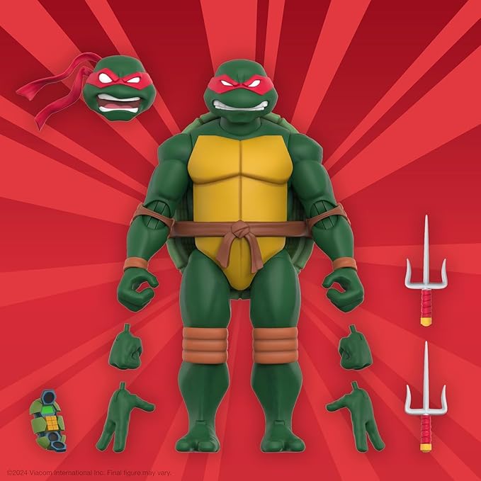 Super7 Teenage Mutant Ninja Turtles ULTIMATES! Wave 12 Bundle - Michelangelo, Leonardo, Donatello and Raphael Action Figure - Figurio