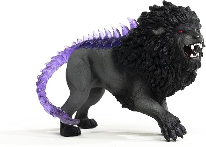 Schleich Eldrador Creatures Mythical Shadow Lion Action Figure - Highly Detailed and Realistic Figurine Toy with Transparent Tail for Boys and Girls, Gift for Kids Ages 7+ - Figurio