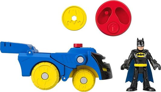 Fisher-Price Imaginext DC Super Friends Batman Toy Head Shifters Batmobile & Figure Set for Preschool Pretend Play Kids Ages 3+ Years - Figurio