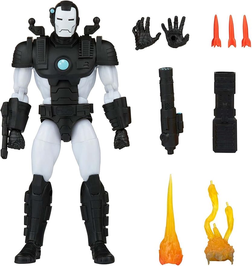 Marvel Legends Series War Machine 6-inch Action Figure Iron Man Toy, 6 Accessories, Multicolored, F3448 - Figurio