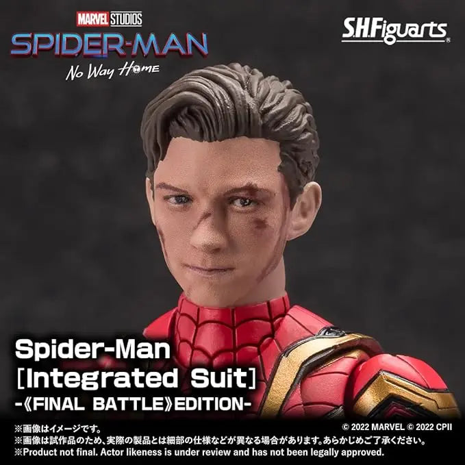 TAMASHII NATIONS - Spider-Man: No Way Home - Spider-Man [Integrated Suit] Final Battle Edition, Bandai Spirits S.H.Figuarts Action Figure - Figurio