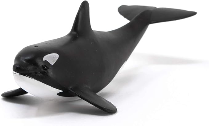 Schleich Wild Life, Ocean and Marine Life Toy Animals for Kids, Baby Orca Whale Toy Figurine, Ages 3+ - Figurio