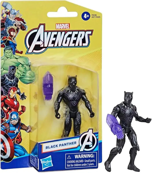 Marvel Epic Hero Series Black Panther Action Figure, 4-inch, Avengers Super Hero Toys for Kids Ages 4 and Up - Figurio