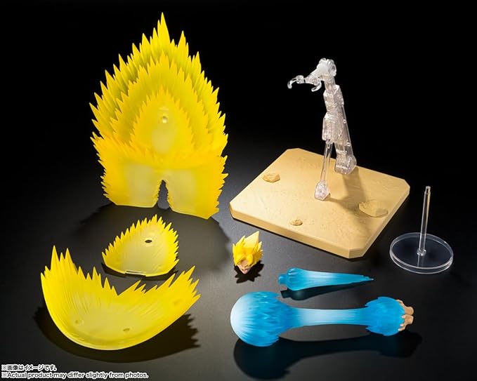 TAMASHII NATIONS - Dragon Ball Z - Super Saiyan Son Goku's Effect Parts Set - Teleport Kamehameha -, Bandai Spirits S.H.Figuarts Action Figure - Figurio