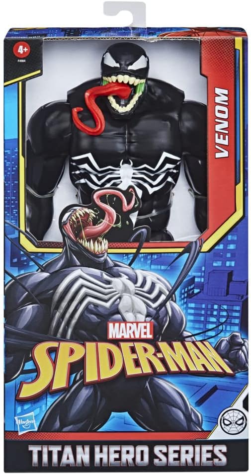 Marvel Titan Hero Series Deluxe Venom Toy 12-Inch-Scale Collectible Action Figure, Kids Ages 4 and Up - Figurio