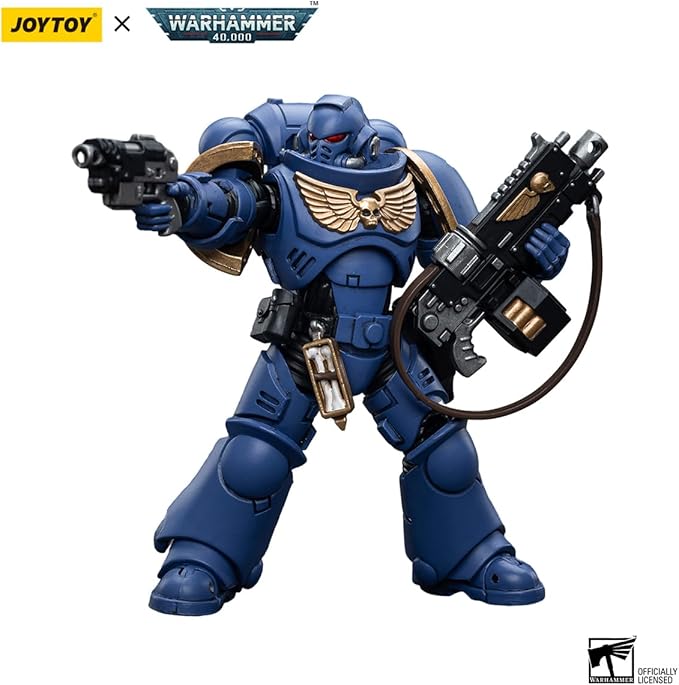 JOYTOY HAPPXYGG Warhammer 40k 1/18 4.7-inch Ultramarines Intercessors action figure model toy series - Figurio