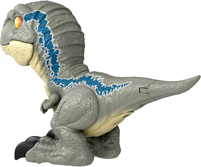 Mattel Jurassic World Dominion Uncaged Rowdy Roars Atrociraptor Beta Dinosaur Action Figure, Toy with Interactive Motion & Sound - Figurio