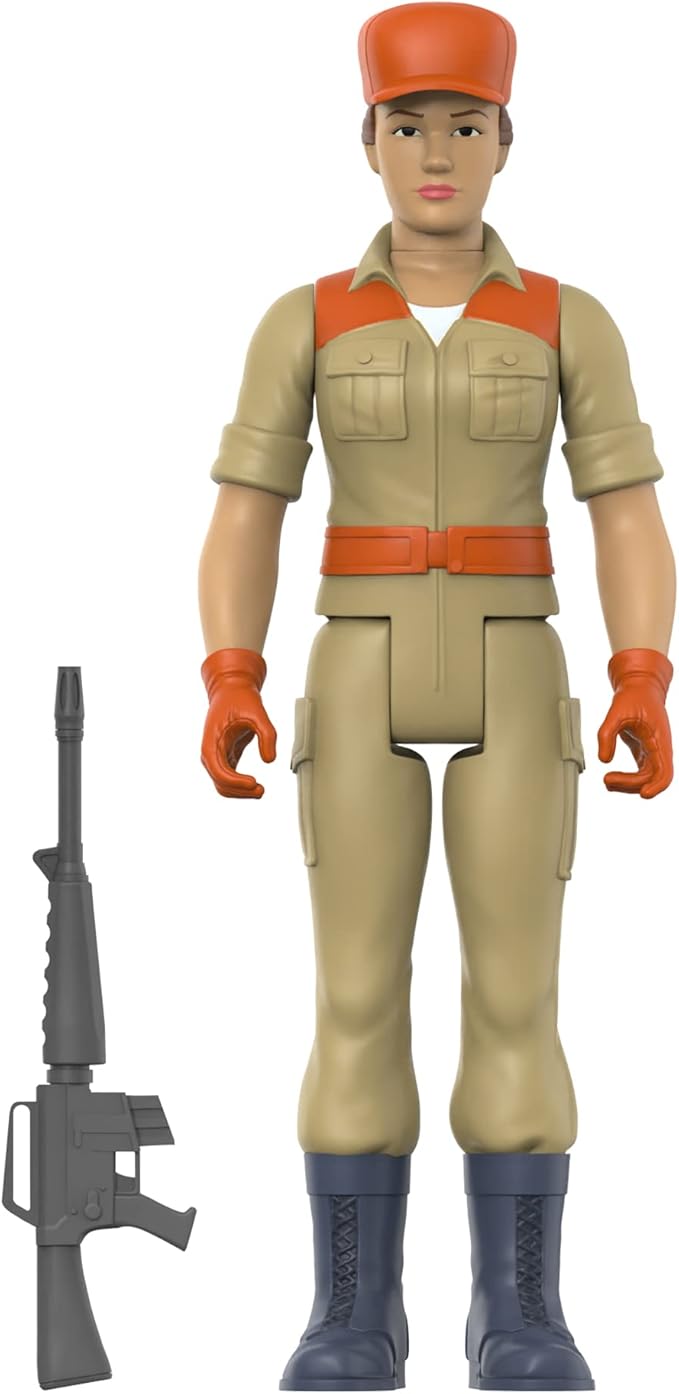 Super7 G.I. Joe Female Combat Engineer Bun Hair - 3.75" G.I. Joe Action Figure with Accessory Classic Cartoon Collectibles and Retro Toys - Figurio