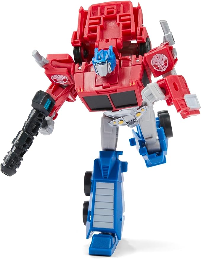 Transformers Toys EarthSpark Deluxe Class Optimus Prime Action Figure, 5-Inch, Robot Toys for Kids Ages 6 and Up - Figurio