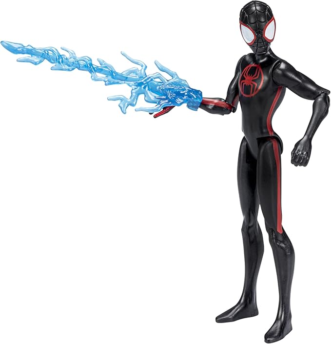 Marvel Spider-Man Across The Spider-Verse Miles Morales, 6-Inch-Scale Action Figure with Web Accessory, Toys for Kids Ages 4 and Up - Figurio