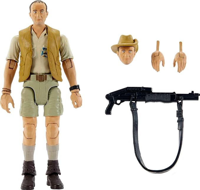 Mattel Jurassic World Mattel Jurassic Park Hammond Collection Human Action Figure, Robert Muldoon with Articulation, 3.75-in Tall - Figurio