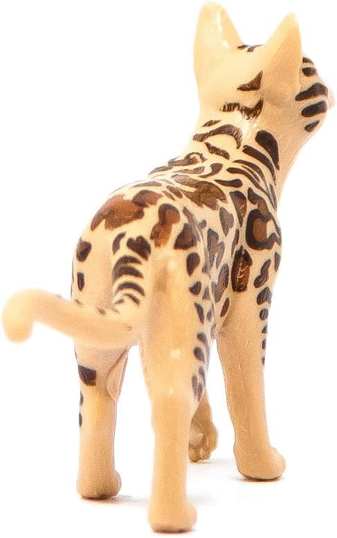 Schleich Farm World, Realistic Cute Cat Toys for Boys and Girls Ages 3 and Above, Bengal Cat Toy (Pack of 2) - Figurio