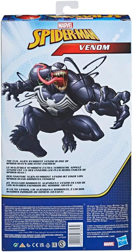 Marvel Titan Hero Series Deluxe Venom Toy 12-Inch-Scale Collectible Action Figure, Kids Ages 4 and Up - Figurio