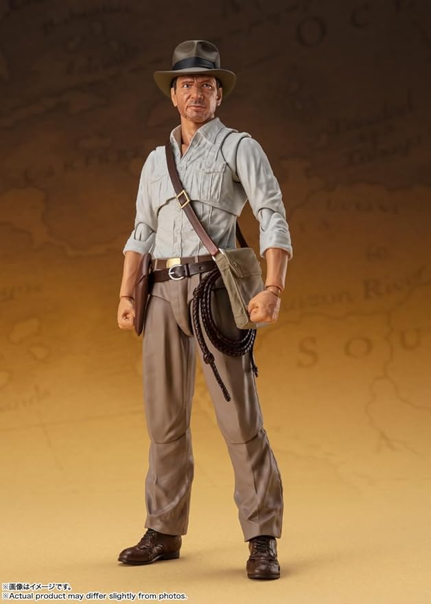 BANDAI SPIRITS S.H. Figuarts Indiana Jones (Raders/Lost Arc Holy Ark), Approx. 5.9 inches (150 mm), ABS & PVC, Painted Action Figure - Figurio