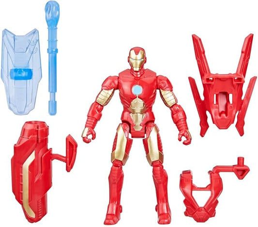 Marvel Epic Hero Series Battle Gear Iron Man Action Figure, 4-Inch, Avengers Super Hero Toys for Kids Ages 4 and Up - Figurio