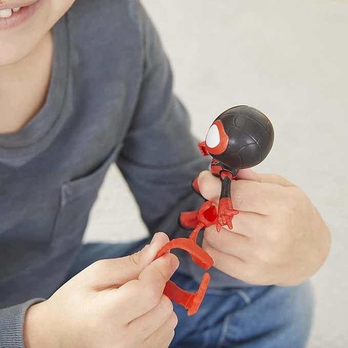 Spidey and his Amazing Friends Marvel Miles Morales Hero Figure, 4-Inch Scale Action Figure, Includes 1 Accessory, for Kids Ages 3 and Up - Figurio