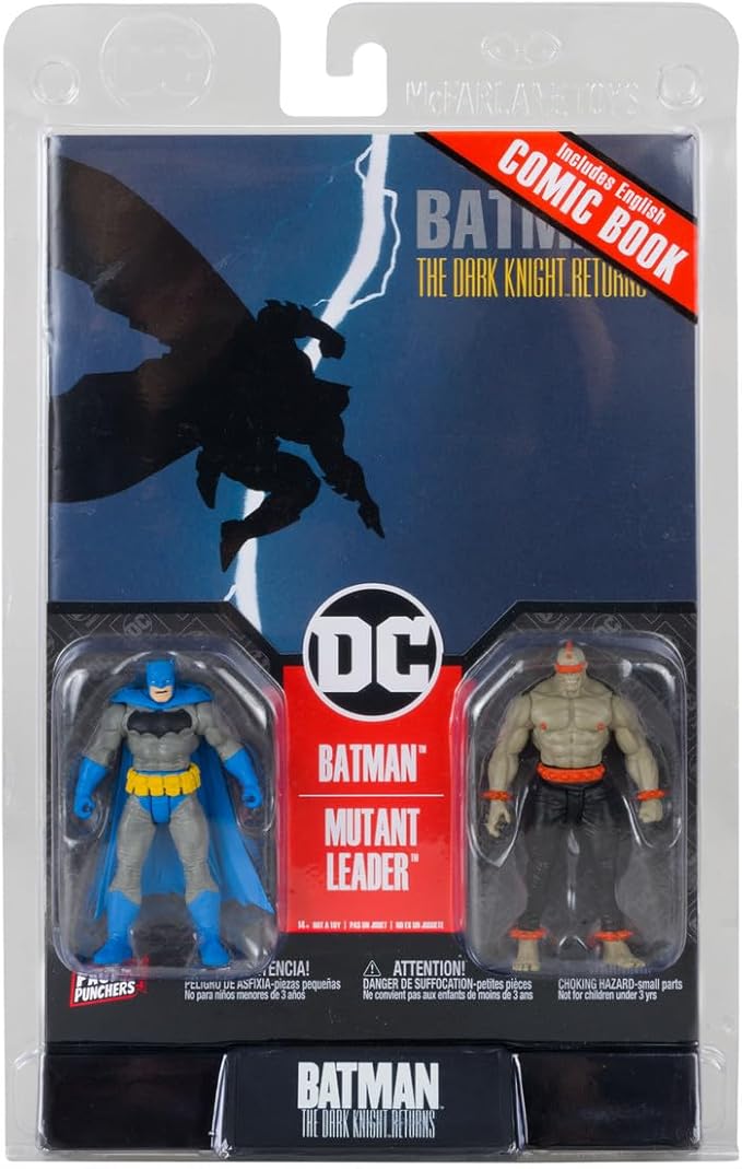 McFarlane Toys - DC Direct Page Punchers 2pk Batman & Mutant Leader 3in Figures with Comic - Figurio