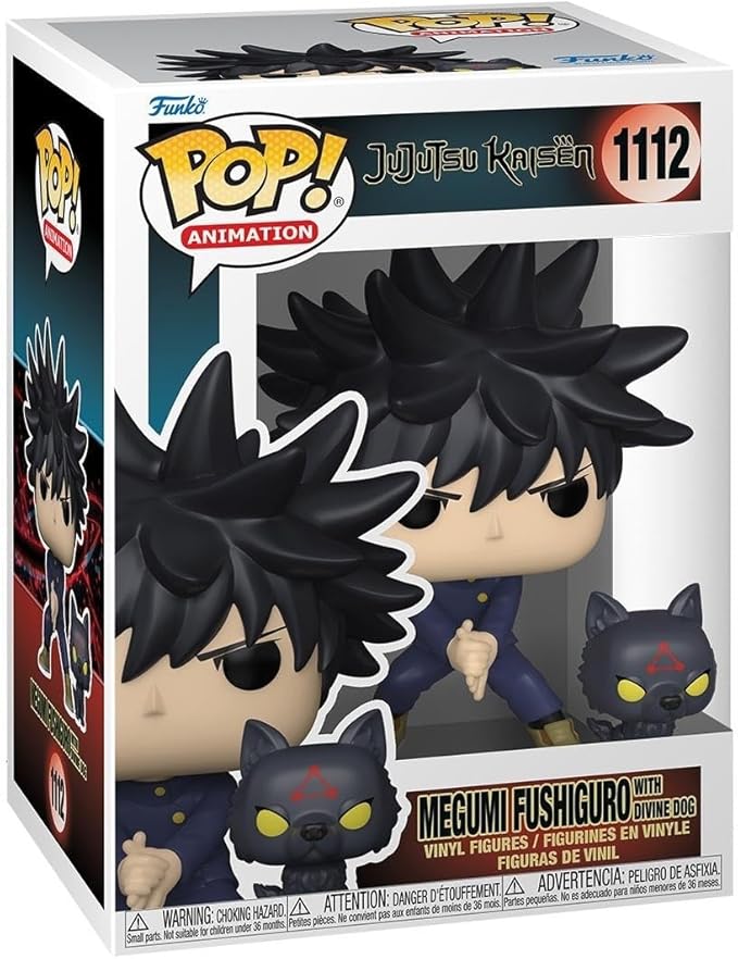 Funko Pop! & Buddy: Jujutsu Kaisen - Megumi with Dogs, Multicolor, 61360 - Figurio