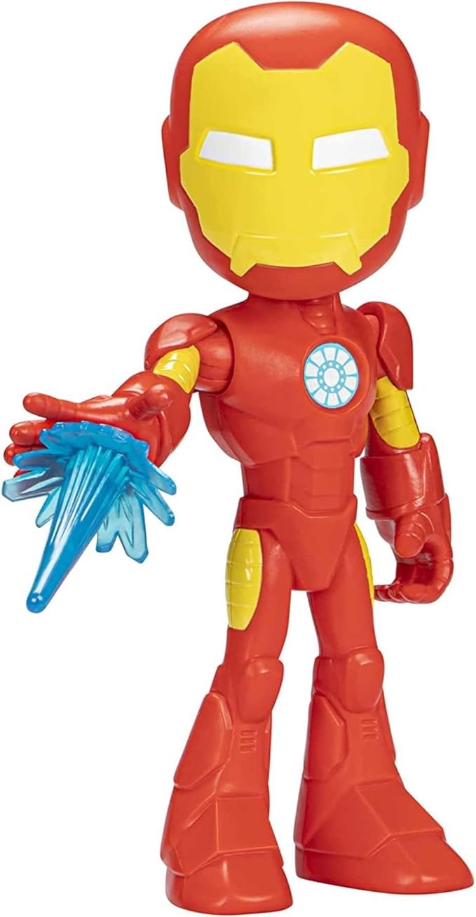 Spidey and his Amazing Friends Supersized Iron Man Action Figure, 9-Inch Avengers Action Figures, Marvel Super Hero Preschool Toys for 3+ Years - Figurio