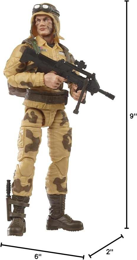 G.I. Joe Classified Series Dusty Action Figure 49 Collectible Premium Toys with Multiple Accessories 6-Inch-Scale with Custom Package Art - Figurio