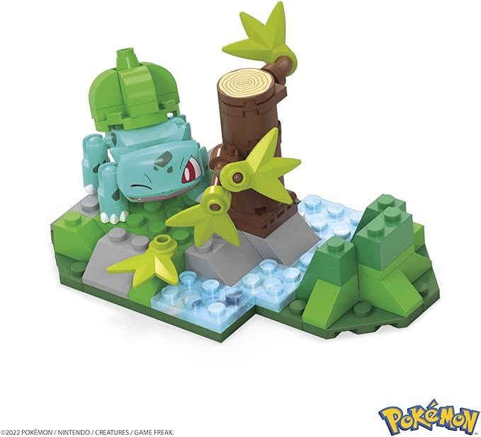 Mega Pokémon Building Toys Set, Bulbasaur’s Forest Fun with 82 Pieces, 1 Poseable Character, for Kids - Figurio