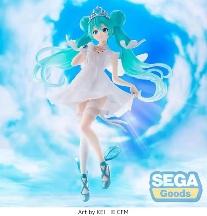 SEGA - Hatsune Miku Series SPM Statue - Hatsune Miku 15th Anniversary Kei Ver., Black - Figurio