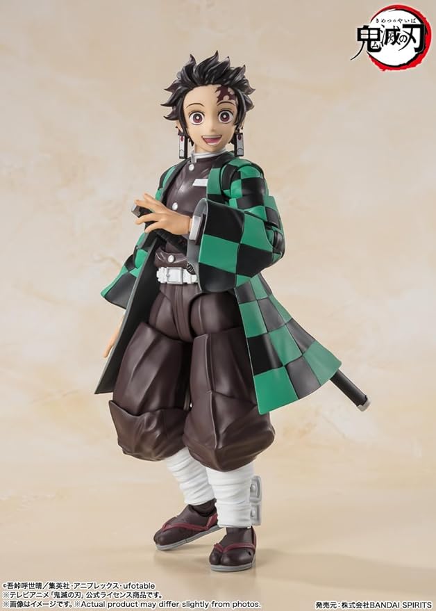 TAMASHII NATIONS - Demon Slayer: Kimetsu no Yaiba - Tanjiro Kamado, Bandai Spirits S.H.Figuarts Action Figure - Figurio