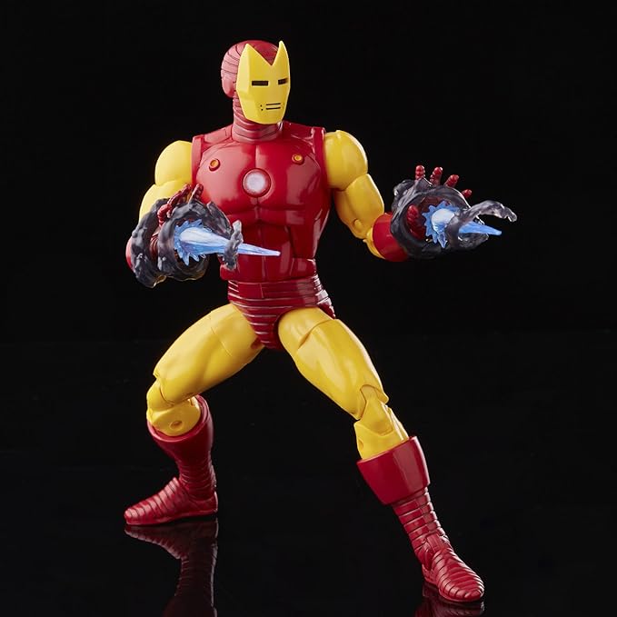 Marvel Hasbro Legends Series 20th Anniversary Series 1 Iron Man 6-Inch Action Figure Collectible Toy, 9 Accessories F3463 Multi - Figurio