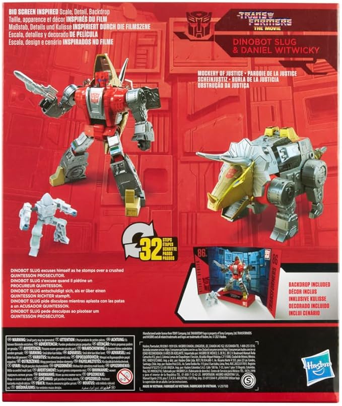 Transformers Toys Studio Series 86-07 Leader Class The The Movie 1986 Dinobot Slug Action Figures, Ages 8 and Up, 8.5-inch - Figurio