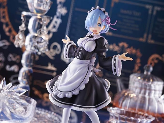 Taito Re:Zero Winter Maid Rem - Colorful Anime PVC Doll - ARTIST MASTERPIECE, 8" Tall - Figurio