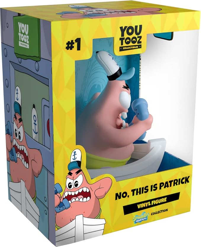 Youtooz No, This is Patrick 4.3" Vinyl Figure, High Detailed Collectible by Youtooz Spongebob Squarepants Collection - Figurio