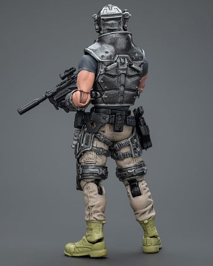 JOYTOY 1/18 Action Figure - Sack Mercenaries-The Demolition Expert ABS & PVC, Perfect for Collectors & Decor - 4.1 Inch, 3.49 OZ (JT9862) - Figurio