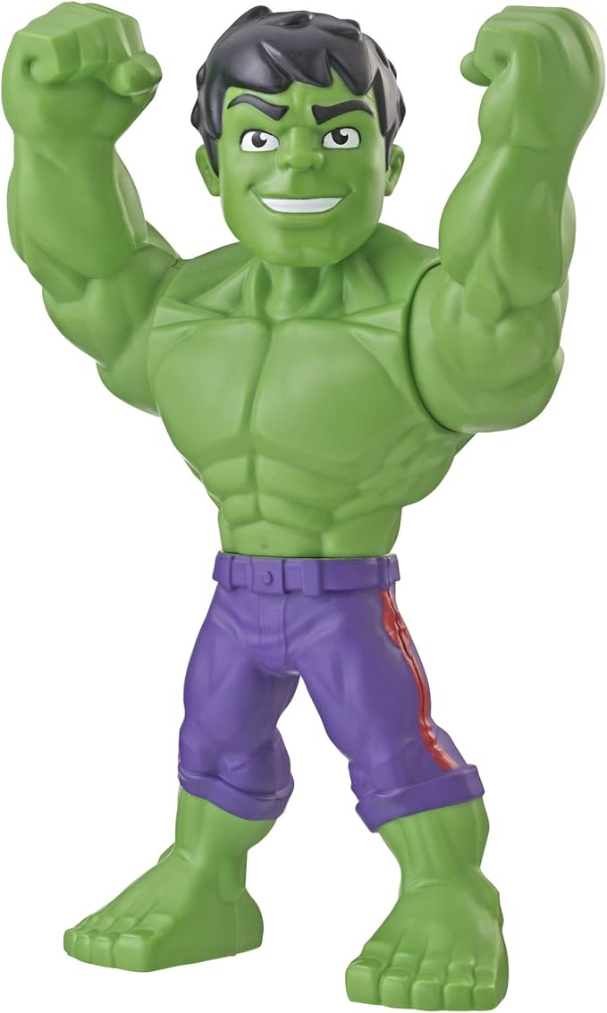 Playskool Heroes Marvel Super Hero Adventures Mega Mighties Hulk Collectible 10" Action Figure, Toys for Kids Ages 3 & Up - Figurio