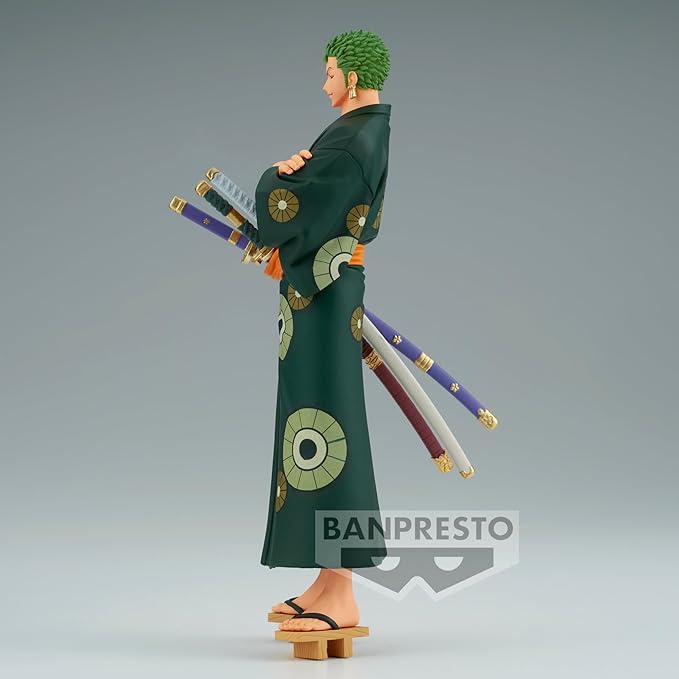 Banpresto - One Piece - Wanokuni Roronoa Zoro (Yukata Ver.), Bandai Spirits DXF ~The Grandline Series~ Figure - Figurio