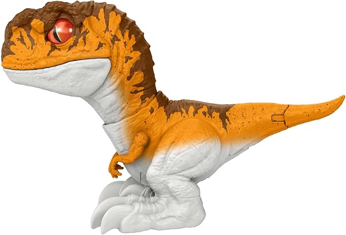 Mattel Jurassic World Dominion Uncaged Rowdy Roars Atrociraptor Tiger Dinosaur Action Figure, Toy with Interactive Motion & Sound - Figurio