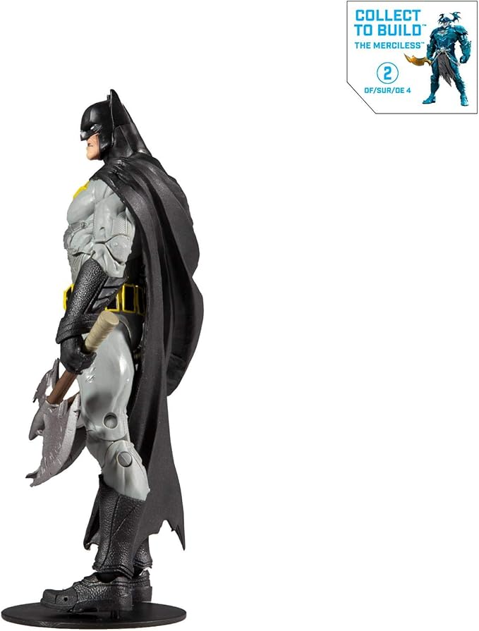 DC Multiverse Batman (Dark Nights: Metal) 7" Action Figure with Build-A Parts for 'The Merciless' Figure - Figurio