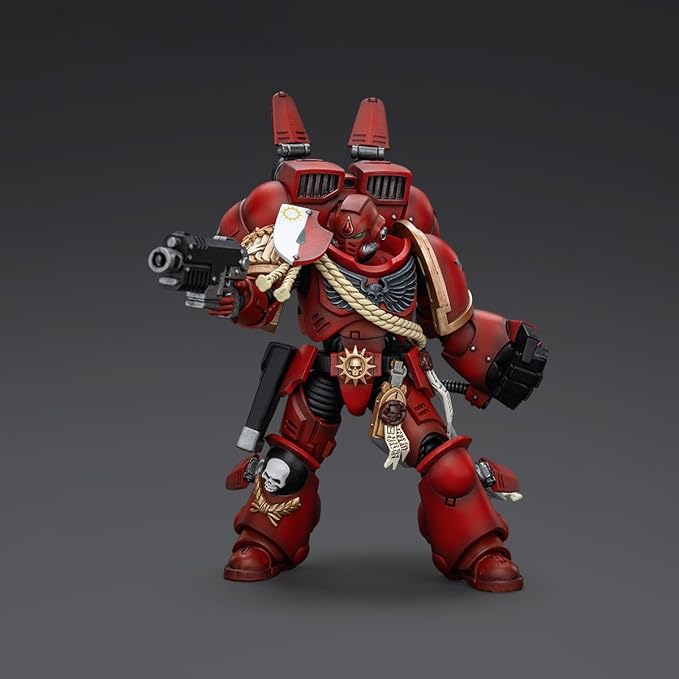 JOYTOY1/18 Action Figure Warhammer 40,000 Blood Angels Captain with Jump Pack Collection Model Birthday Gift - Figurio