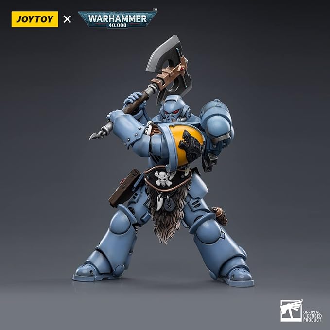 JOYTOY 1/18 Action Figure Warhammer 40,000 Space Wolves Claw Pack Sigyrr Stoneshield 4.6inch Collectible Action Figures Kits - Figurio