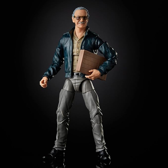 Marvel Hasbro Legends Series 6" Collectible Action Figure Toy The Avengers Cameo Stan Lee, Includes 2 Accessories - Figurio