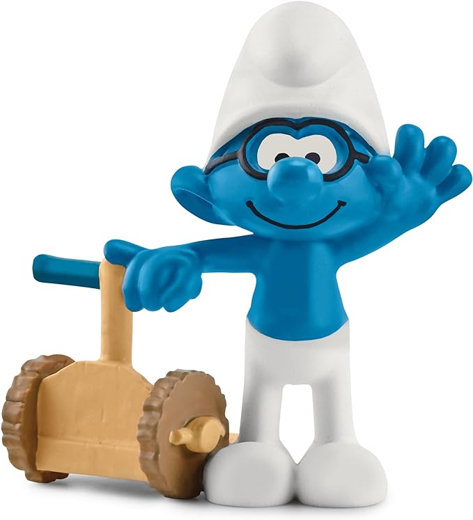 Schleich Smurfs, Collectible Retro Cartoon Toys for Boys and Girls, Segway Smurf Toy Figurine, Ages 3+ - Figurio