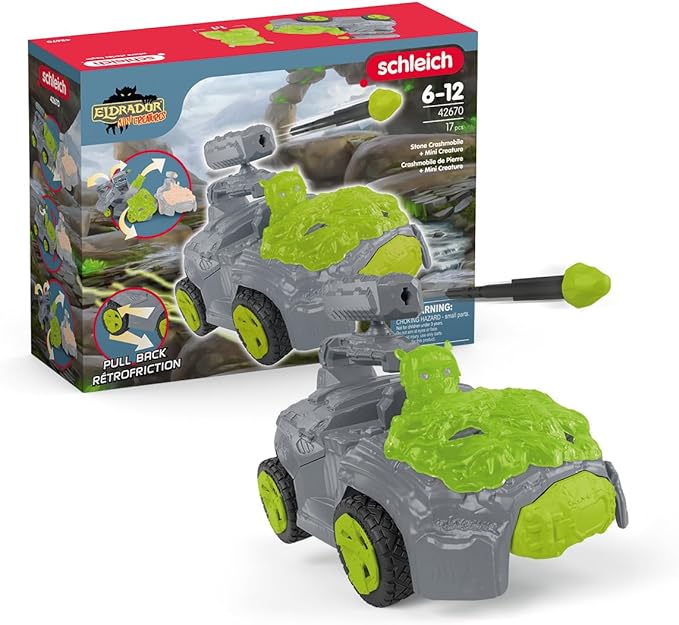 Schleich Stone CrashMobile with Mini Creature - Figurio