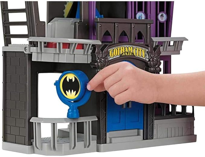 Fisher-Price Imaginext DC Super Friends Gotham City Jail Playset with Batman and Bane Figures for preschool kids ages 3-8 years - Figurio