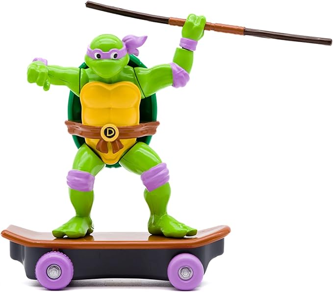 Teenage Mutant Ninja Turtles 5" Sewer Shredders Donatello Classic Edition for Ages 3+ - Shred & Battle with Bo Staff - Collect All 4! - Figurio