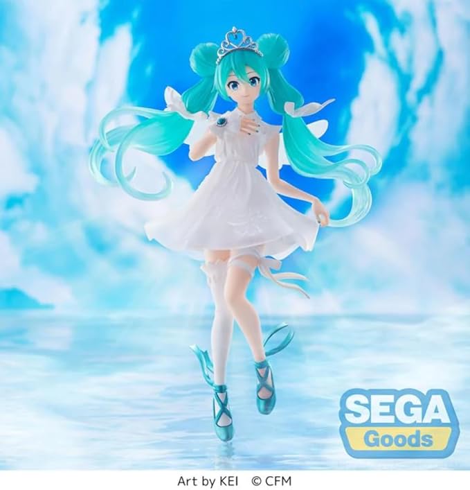 SEGA - Hatsune Miku Series SPM Statue - Hatsune Miku 15th Anniversary Kei Ver., Black - Figurio